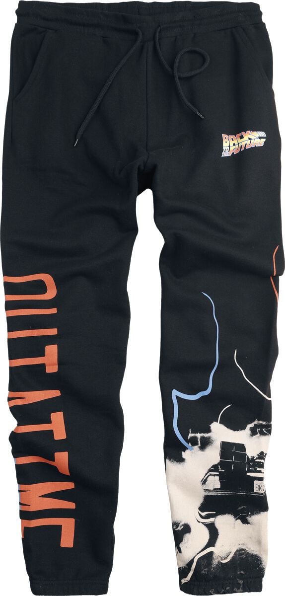 Back To The Future Stoffen broek - Outatime - S tot XXL - voor Mannen - zwart