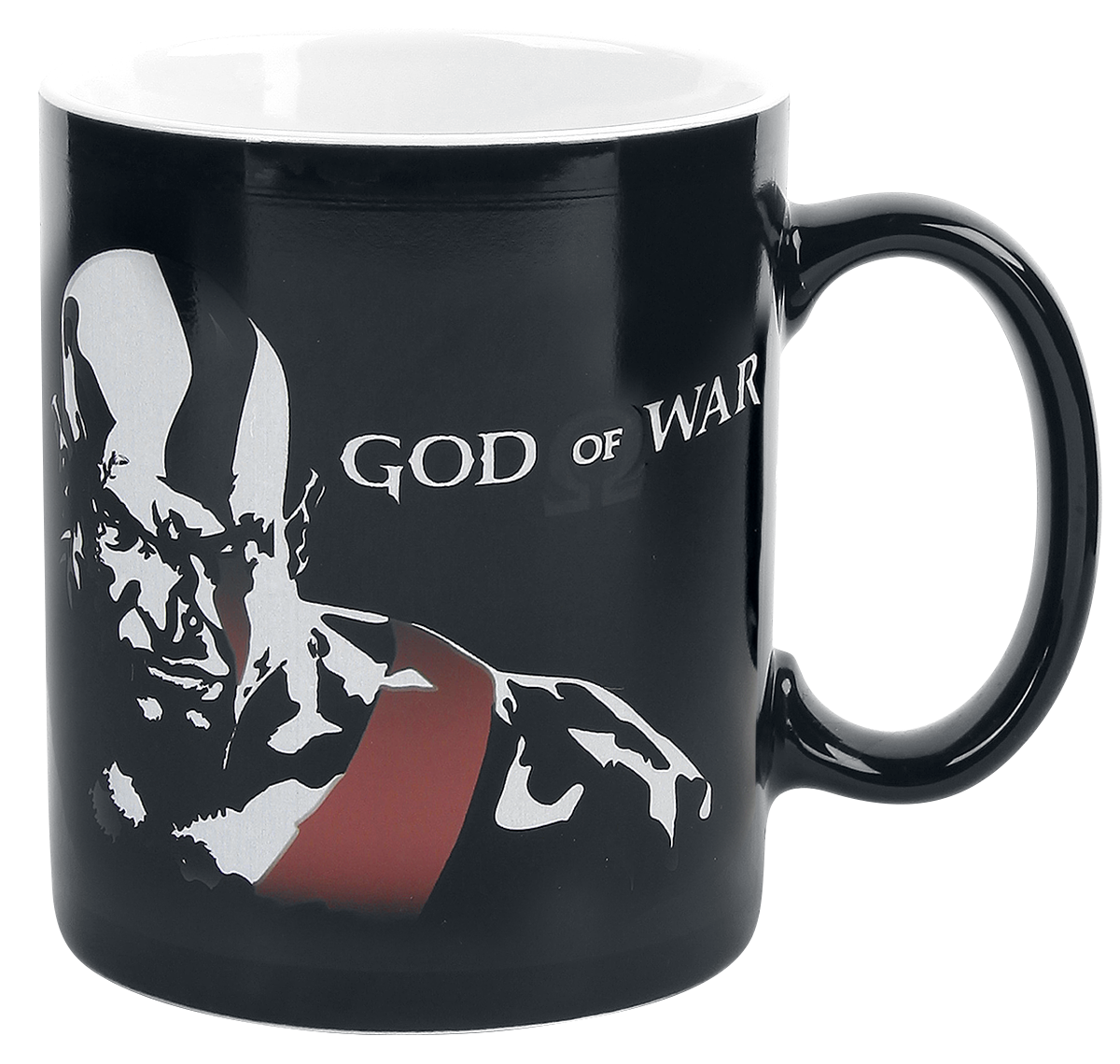 God Of War Kratos - mit Thermoeffekt Tasse schwarz