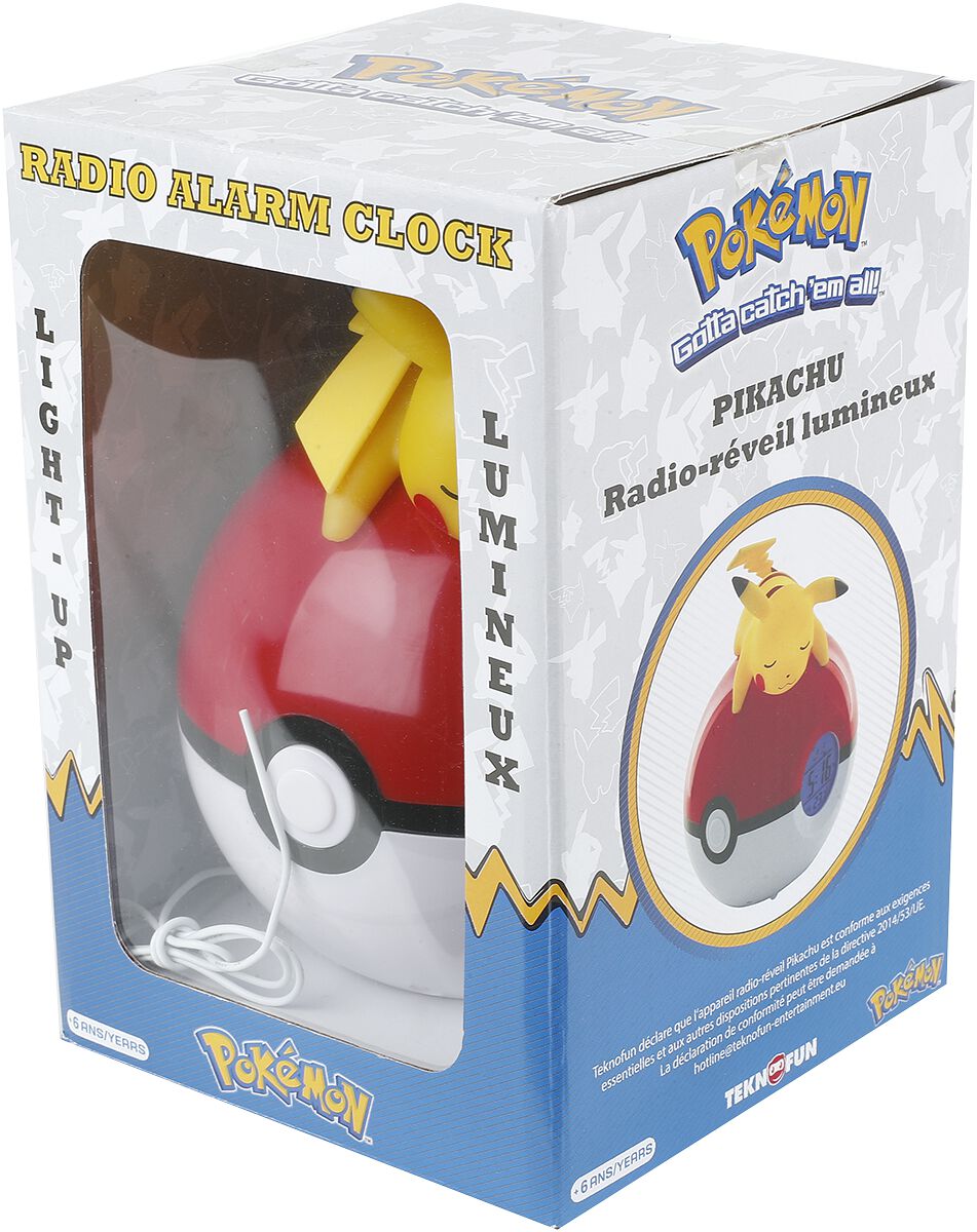 Pokémon Teknofun – liegender Pikachu Wecker multicolor
