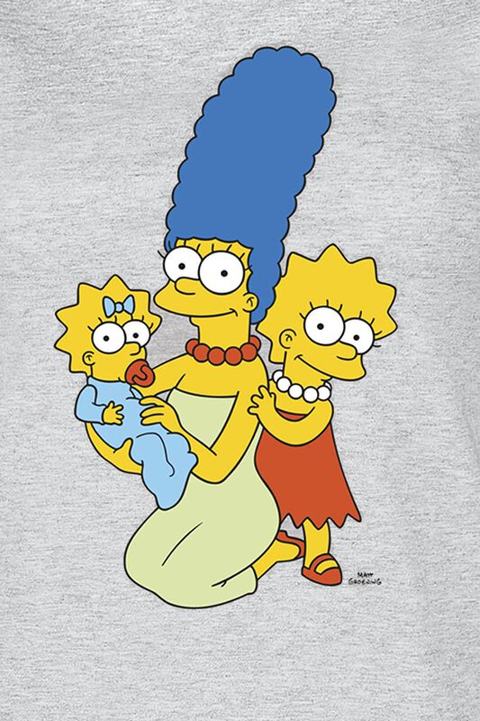 Frauen Bekleidung Girls support Girls | Die Simpsons T-Shirt
