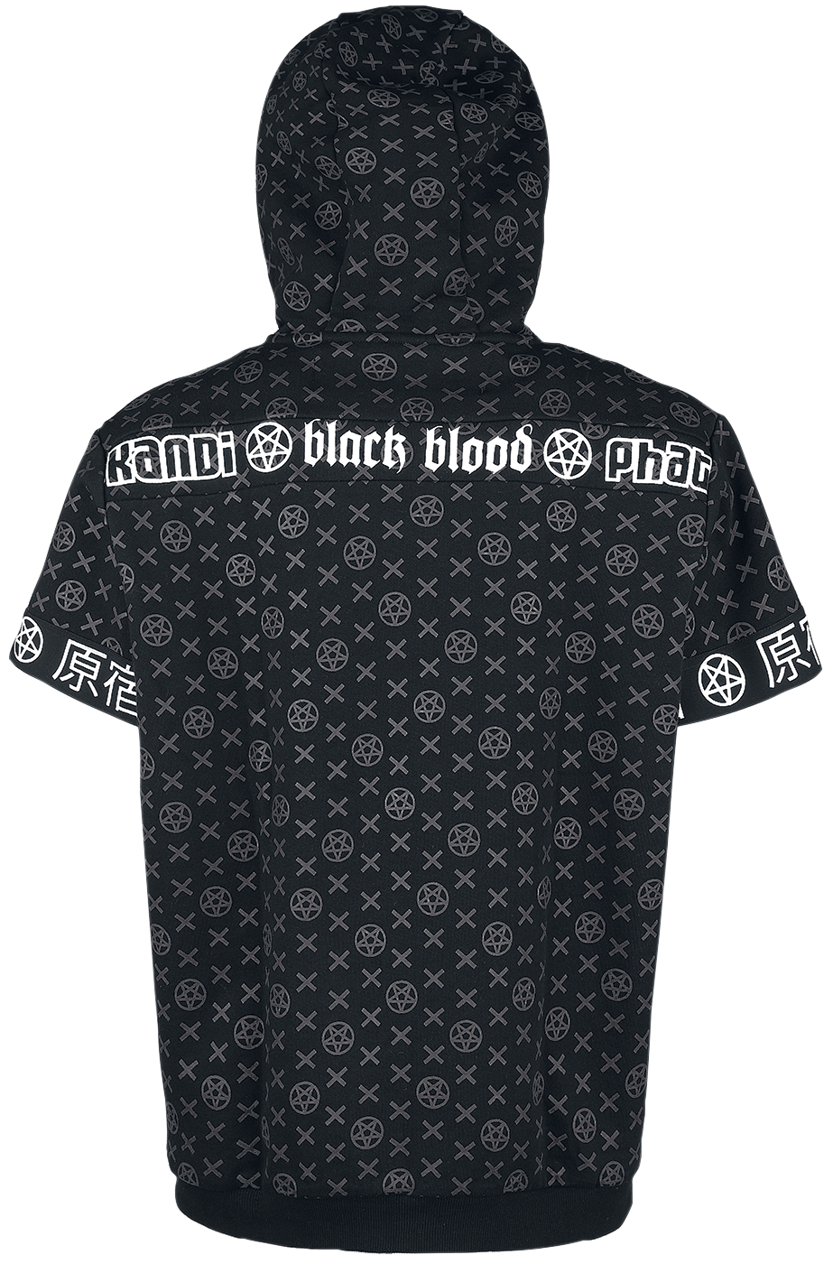 Black Blood by Gothicana Phat Kandi X Black Blood by Gothicana Kapuzenjacke Kapuzenjacke schwarz