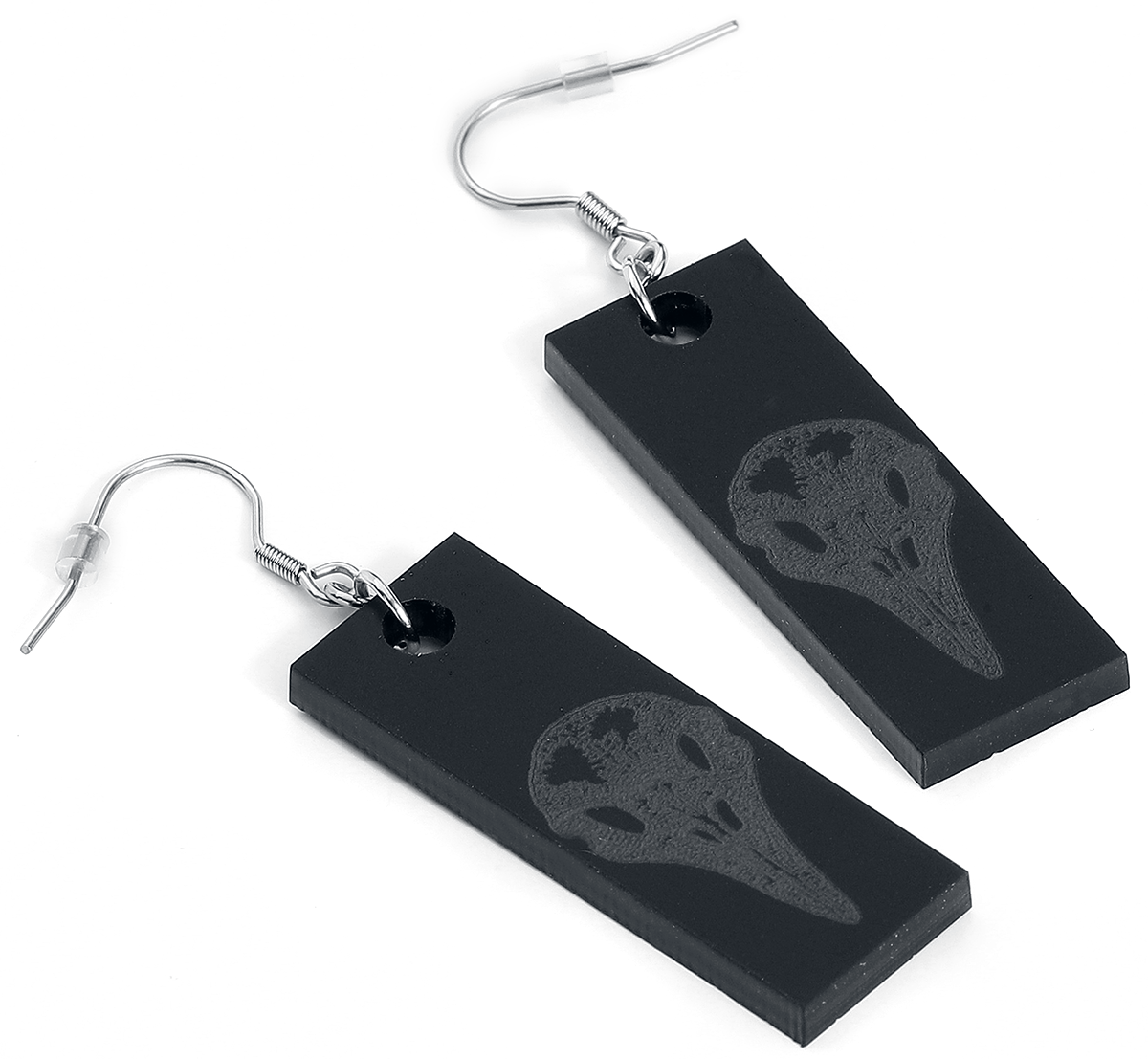 Rockers Raven Skull Ohrhänger schwarz