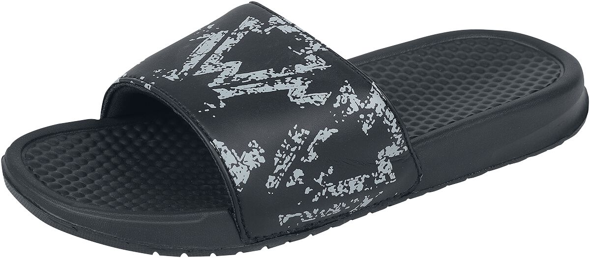 Image of Infradito di RED by EMP - EMP sandals with ethnic print - EU42 a EU45 - Unisex - nero