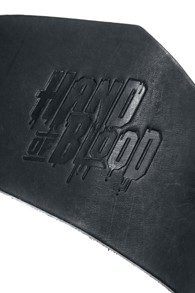 Hand Of Blood Signet Lederarmband schwarz