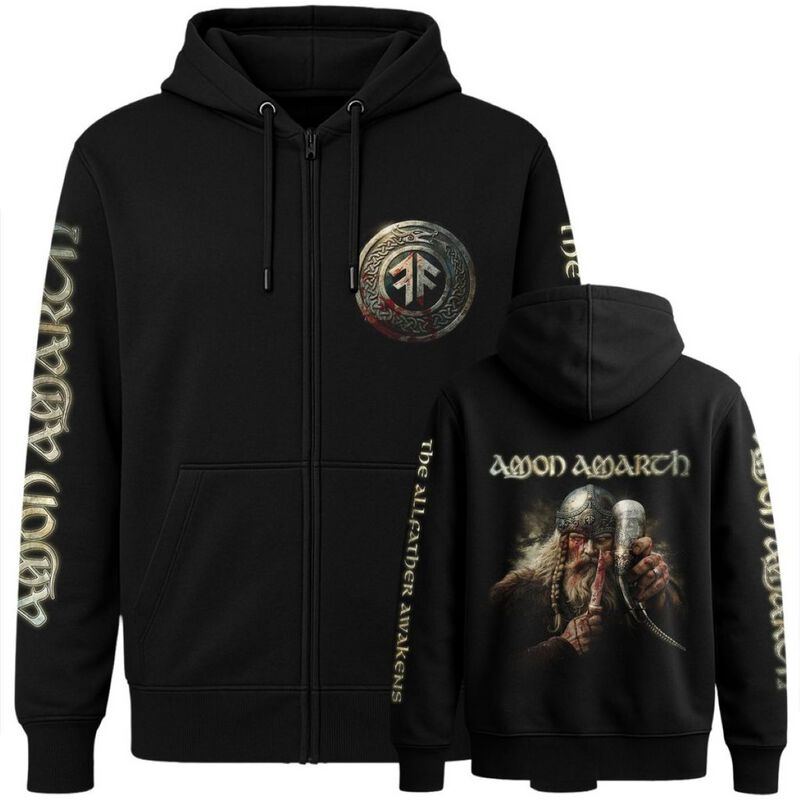 Amon Amarth The Allfather Awakens Kapuzenjacke schwarz in M