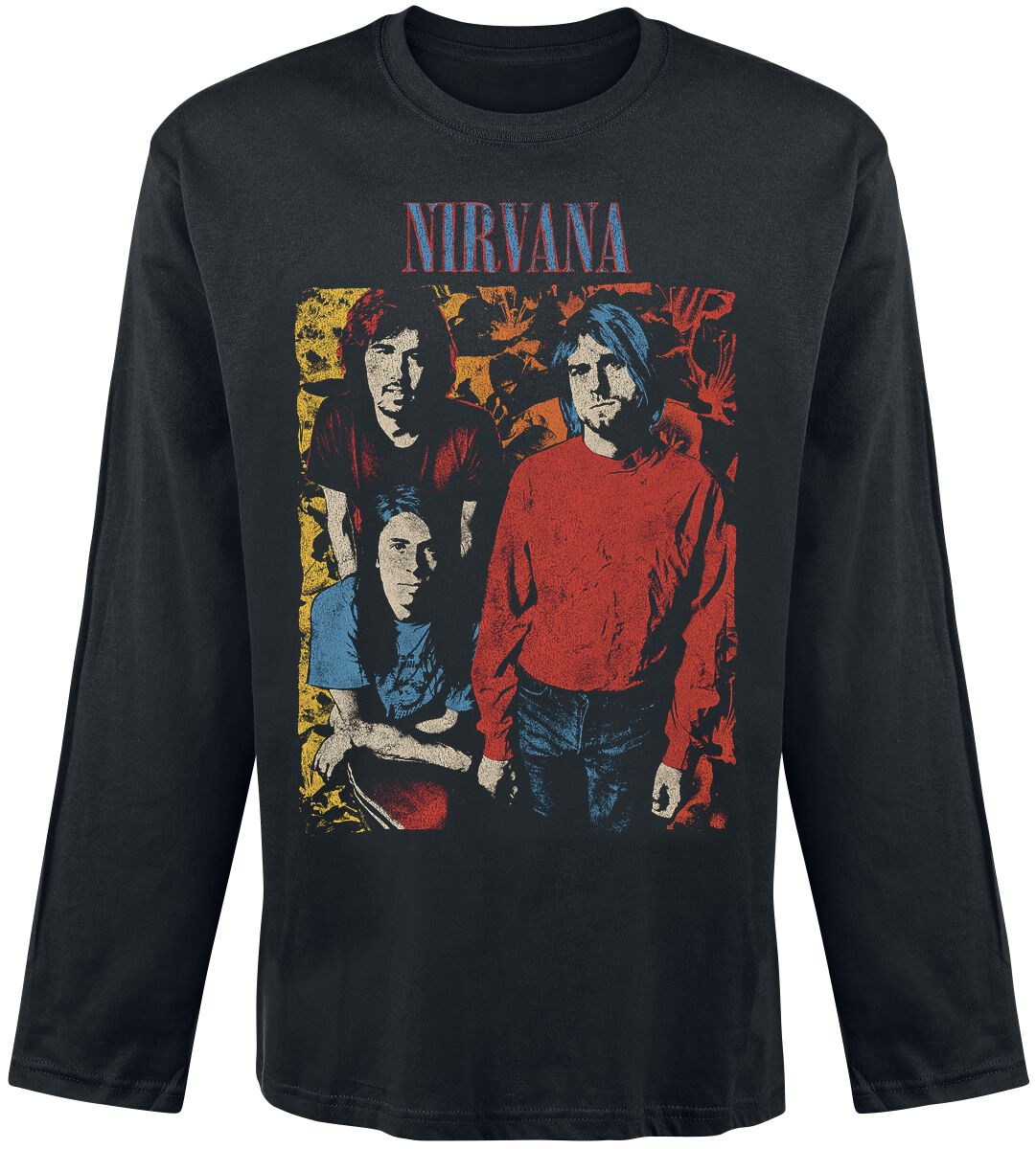 Nirvana Painting Long-sleeve Shirt black