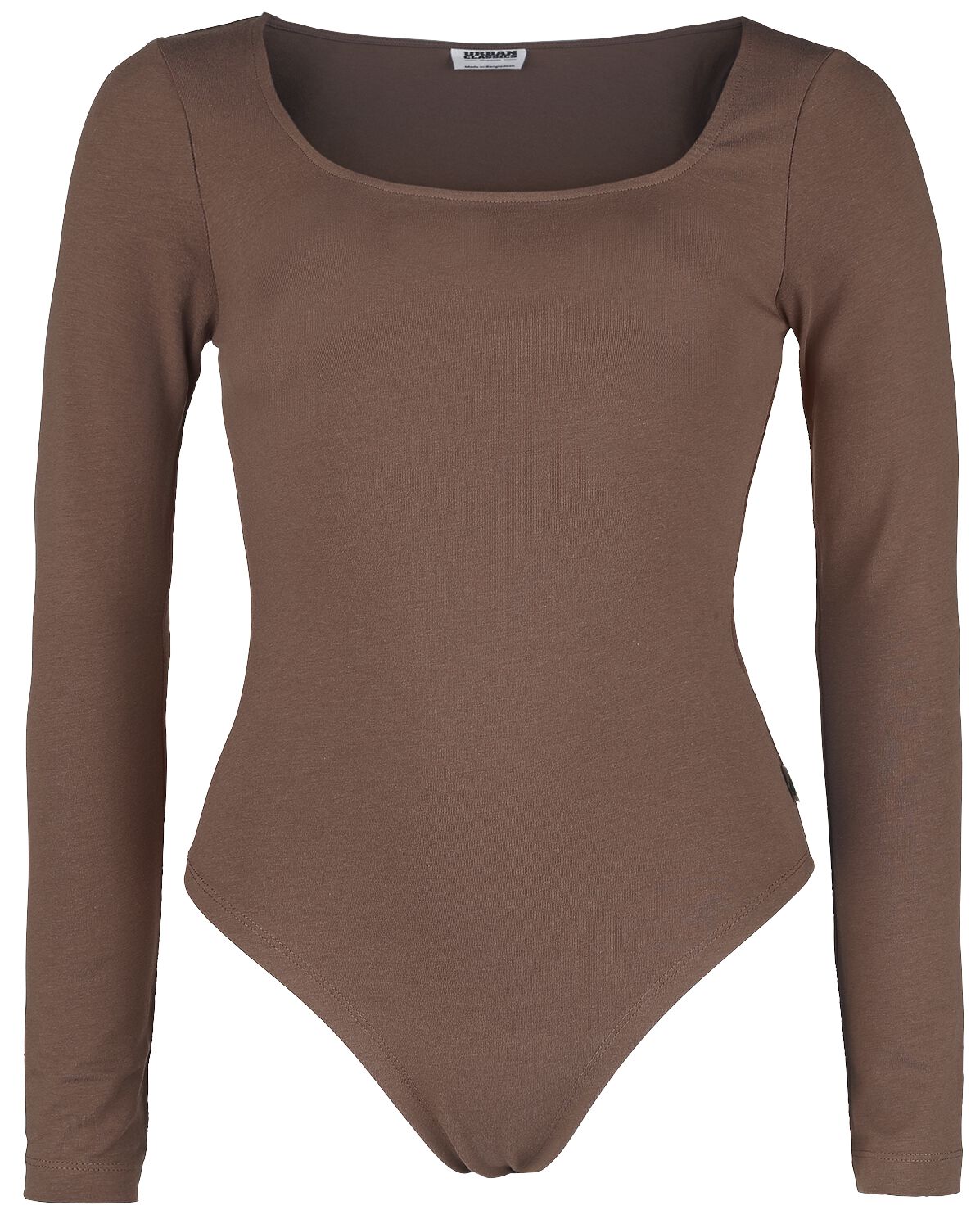 Urban Classics Ladies Organic Longsleeve Body Long-sleeve Shirt brown