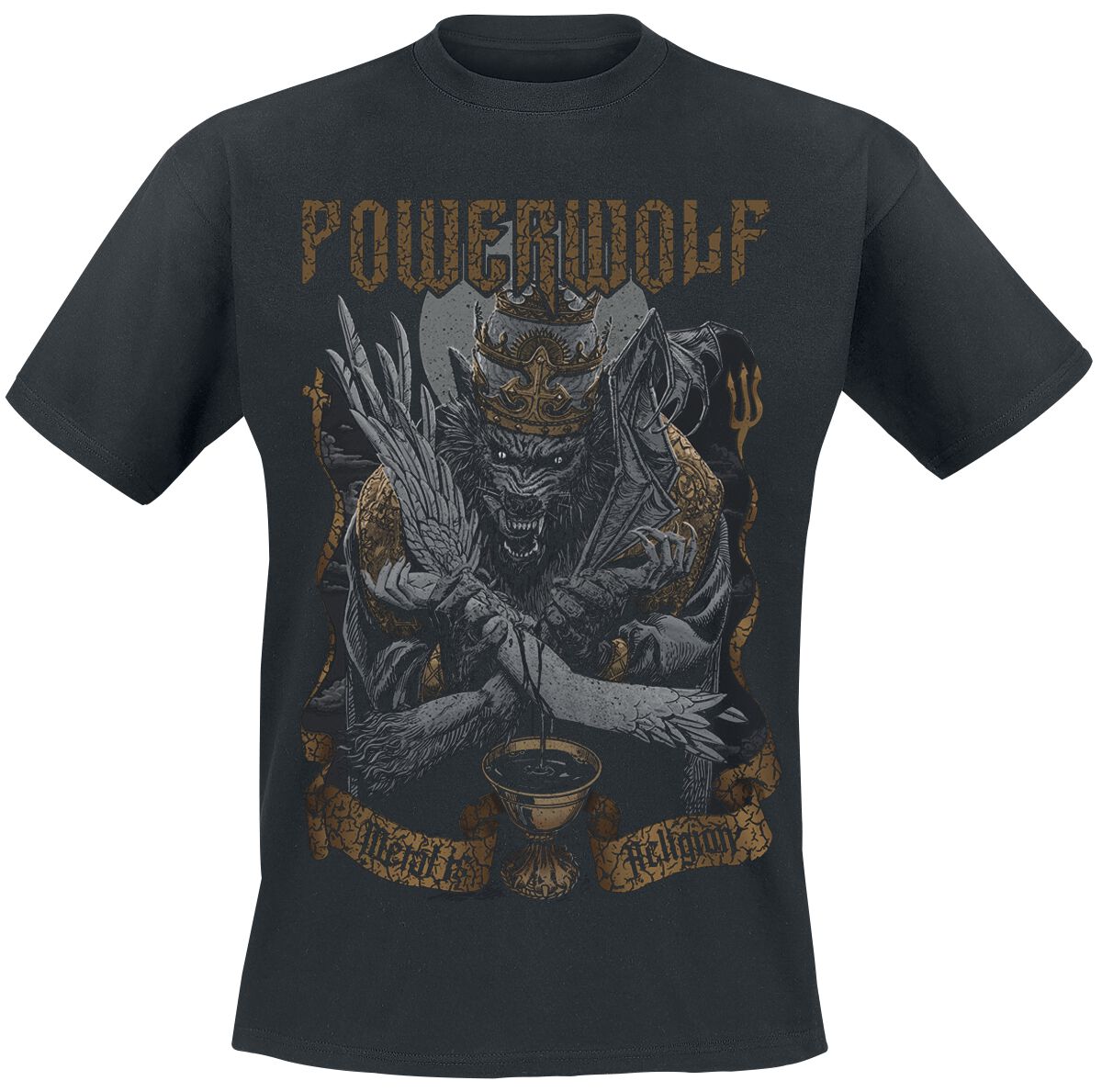 Levně Powerwolf Wolf vs Angel Tričko černá
