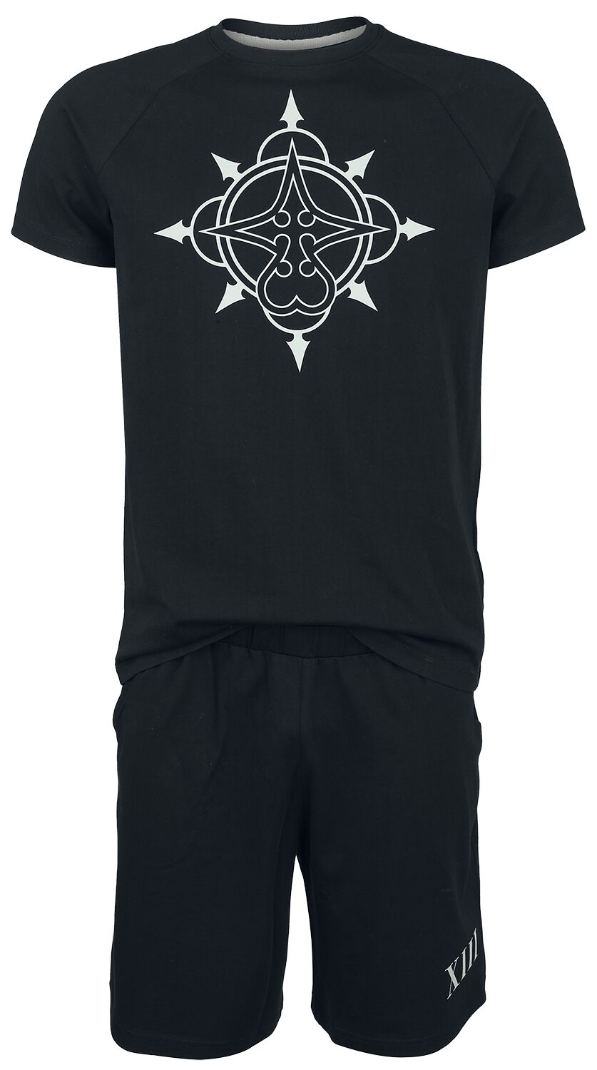 Levně Kingdom Hearts Organisation XIII pyžama černá