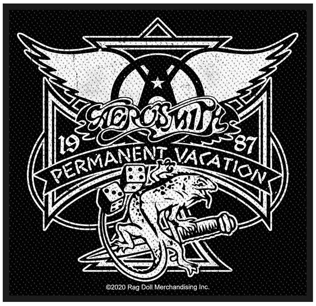 Image of Aerosmith Permanent vacation Patch schwarz/weiß