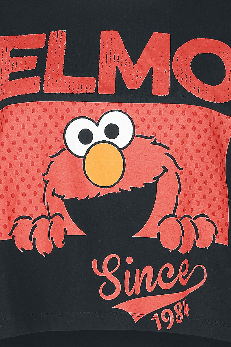 Sesamstraße Elmo T-Shirt schwarz