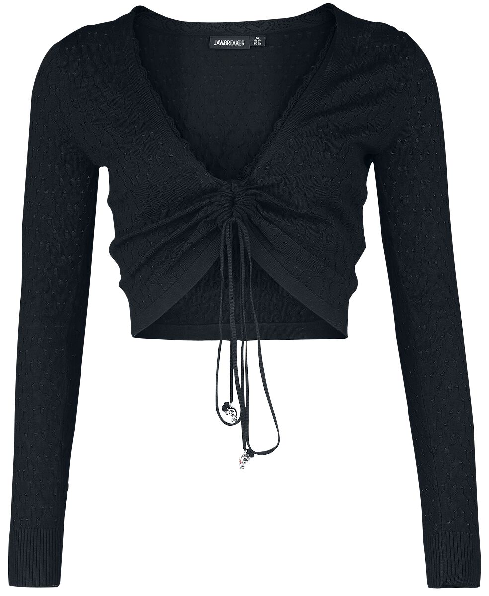 T-shirt manches longues Gothic de Jawbreaker - Lacy Knit Sweater - XS à XXL - pour Femme - noir