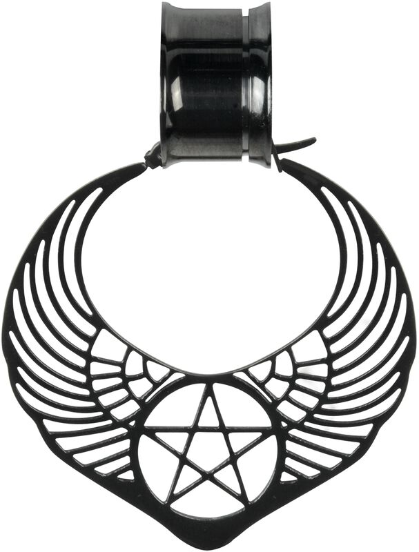 Accessoires Schmuck Winged Pentagram Hoops | Wildcat Ohrring