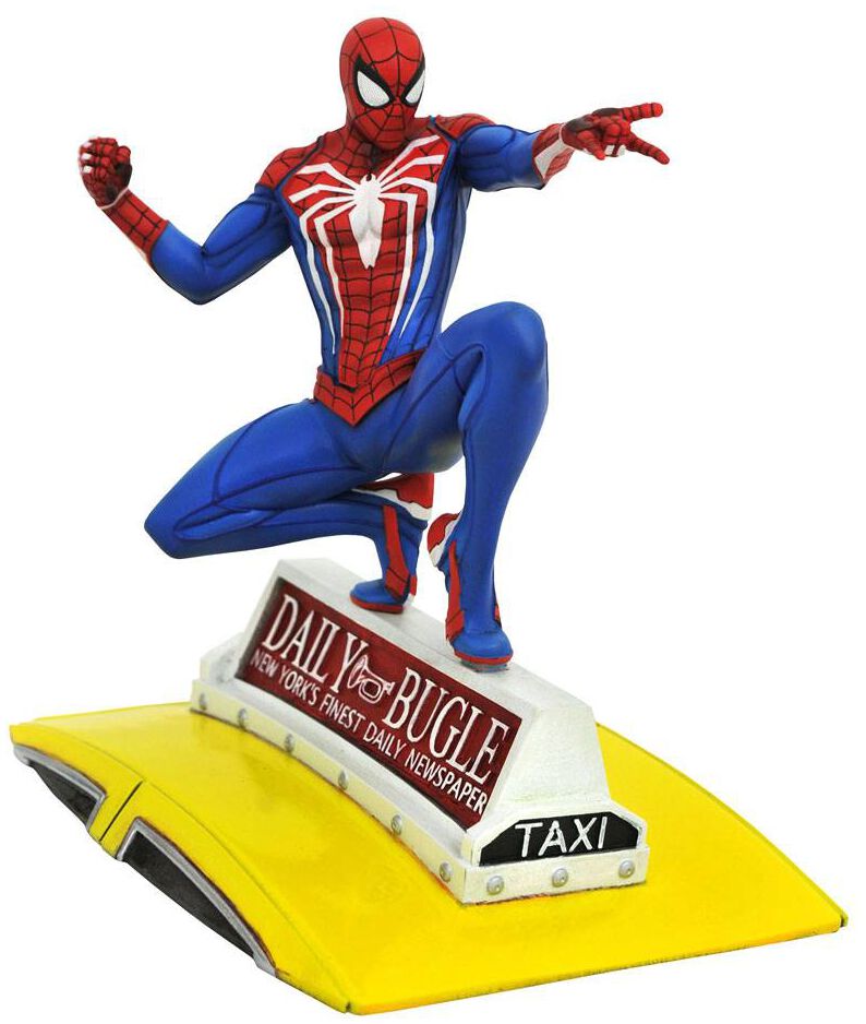 Image of Statuetta Gaming di Spider-Man - Marvel Video Game Gallery - Spider-Man on Taxi - Unisex - multicolore