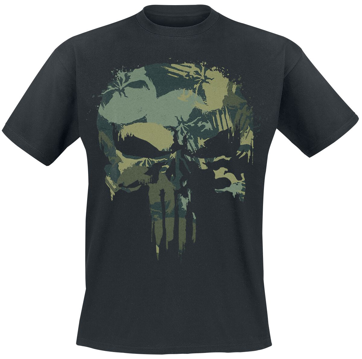 Camo Skull T-Shirt schwarz von The Punisher