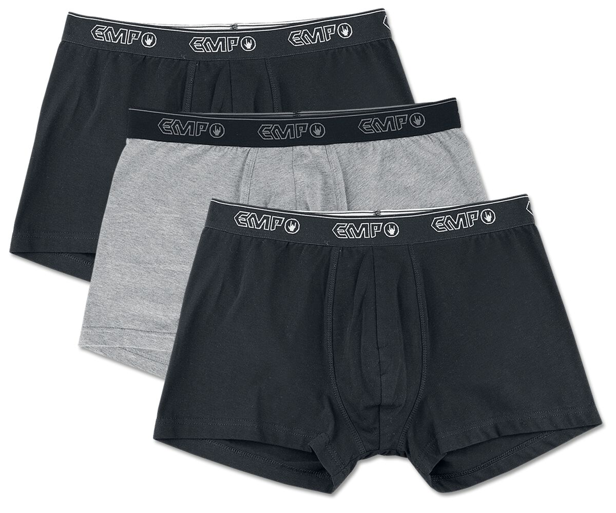 Set de Boxers de EMP Basic Collection - Devil's Plaything - S M - para Hombre - negro/gris product