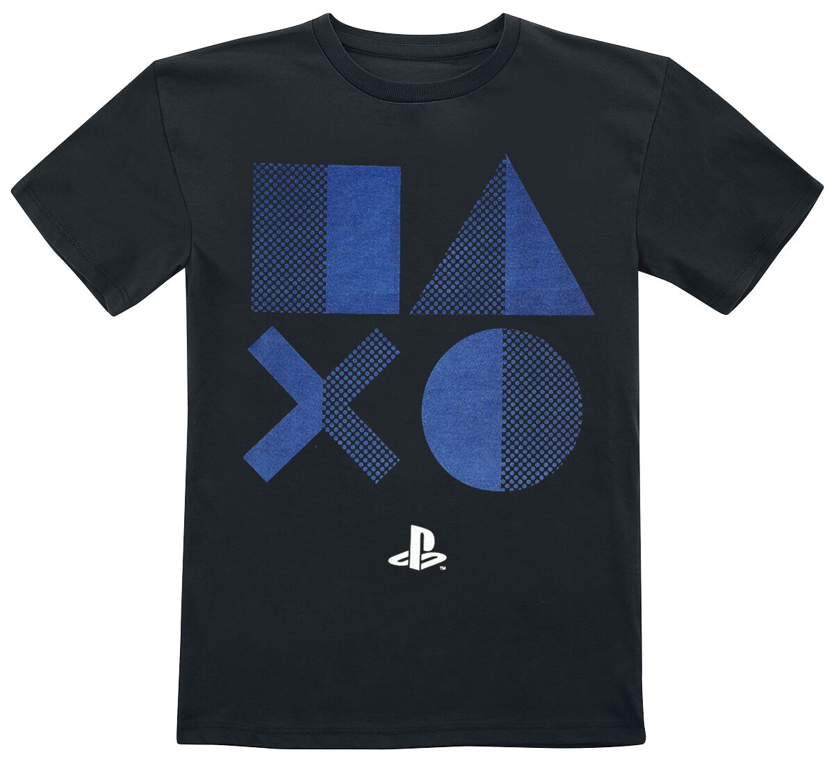 Playstation Kids - Halftone Shapes T-Shirt black