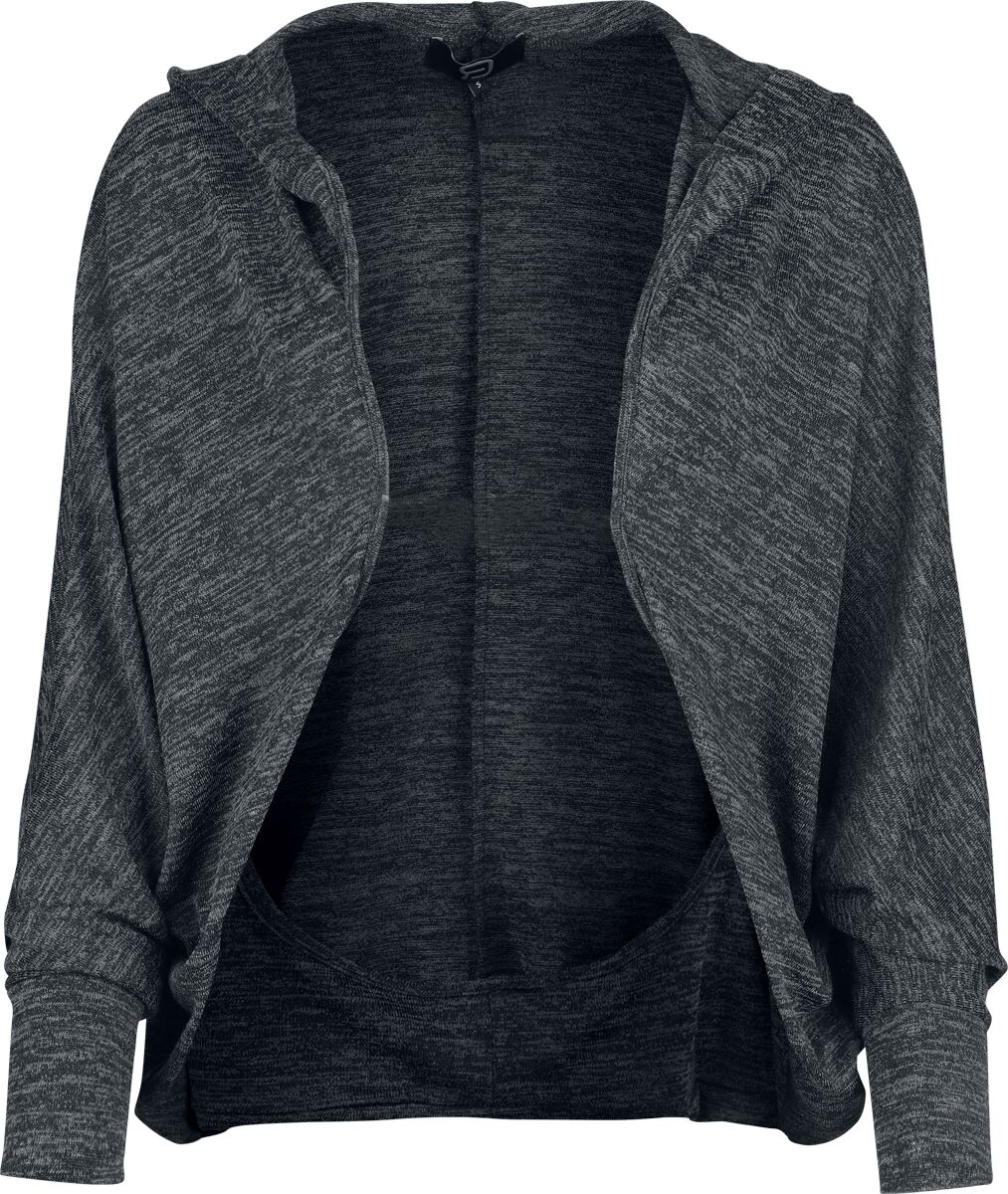 RED by EMP Overlay Hood Cardigan grau meliert in M