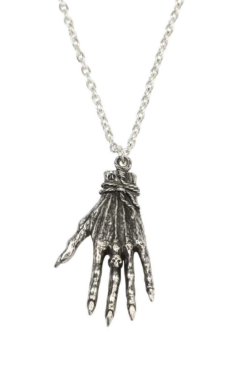 Alchemy Gothic Gothic Halskette Hand of Glory für Damen schwarz silberfarben  - Onlineshop EMP