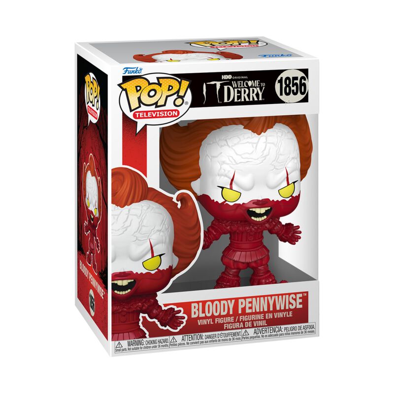 0889698902823 - Welcome To Derry - Bloody Pennywise Vinyl Figur 1856 Funko Pop! multicolor