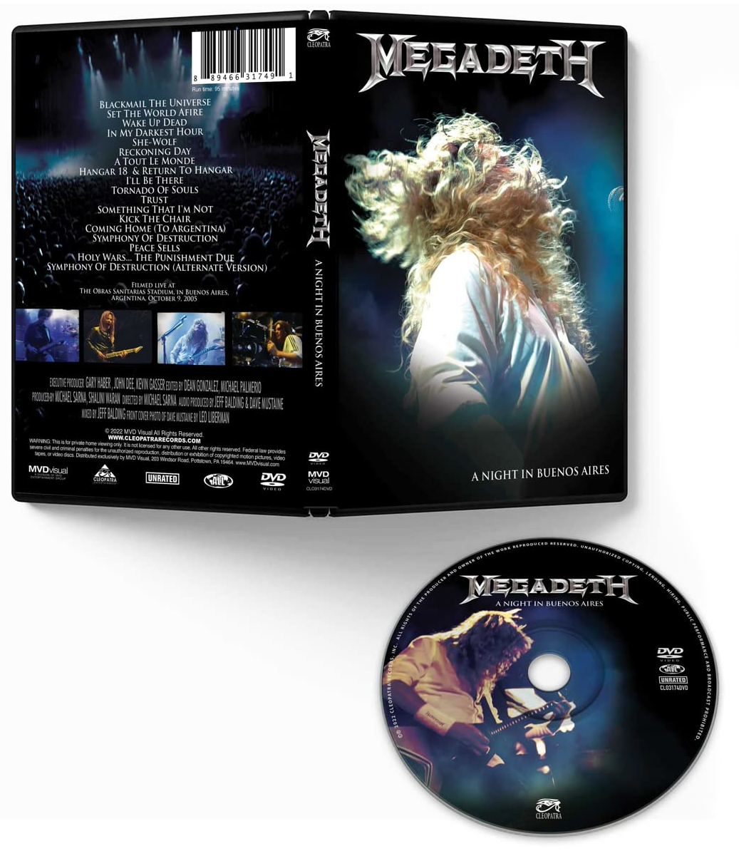 Megadeth A night in Buenos Aires DVD multicolor