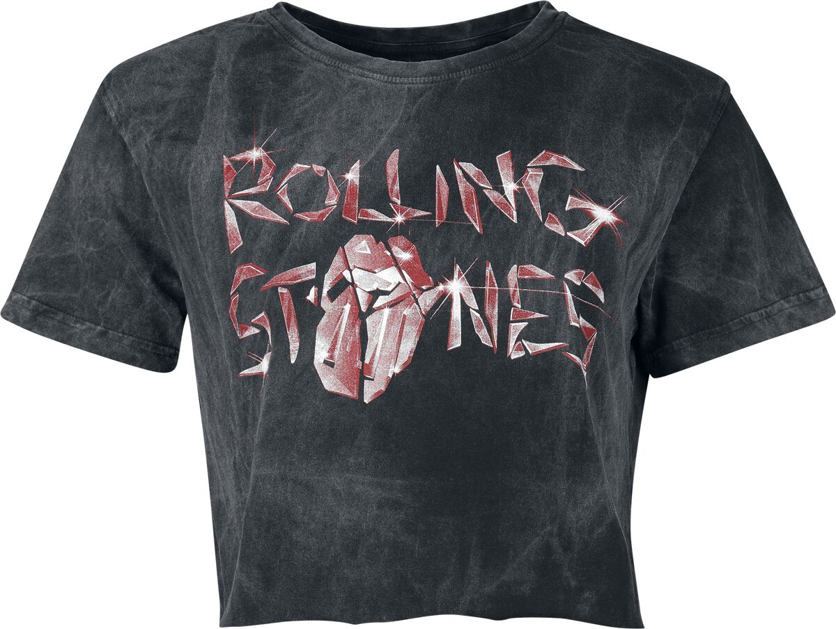 T-Shirt  di The Rolling Stones - Glass Logo - Donna - carbone