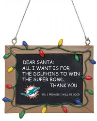 Miami Dolphins - Tafelschild, NFL, Weihnachtskugeln