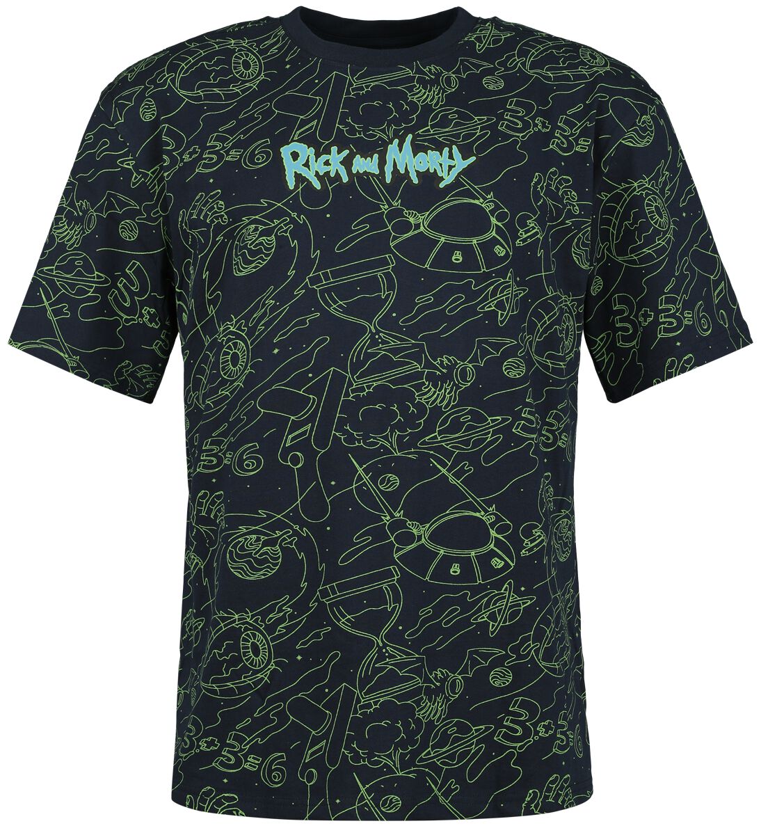 Rick And Morty T-Shirt - Portal Boyz - S bis XXL - für Männer - Größe M - multicolor  - Lizenzierter Fanartikel