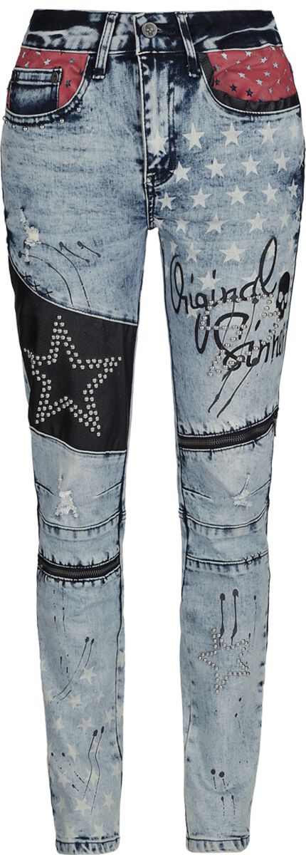 Jeansy  z Rock Rebel by EMP - Skarlett - Kobiety - niebieski