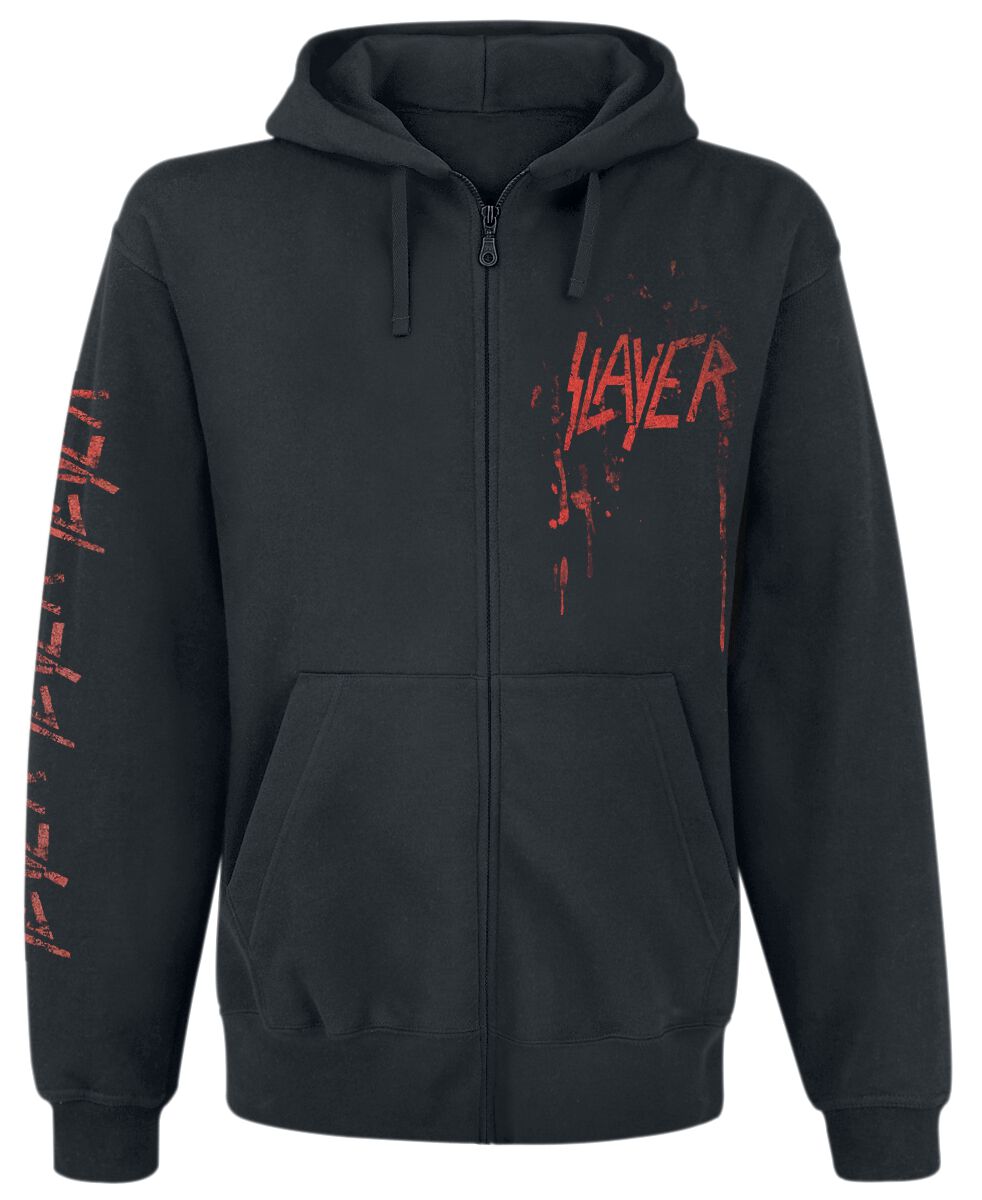 Slayer Kapuzenjacke - South Of Heaven - S bis XXL - für Männer - Größe S - schwarz  - Lizenziertes Merchandise!