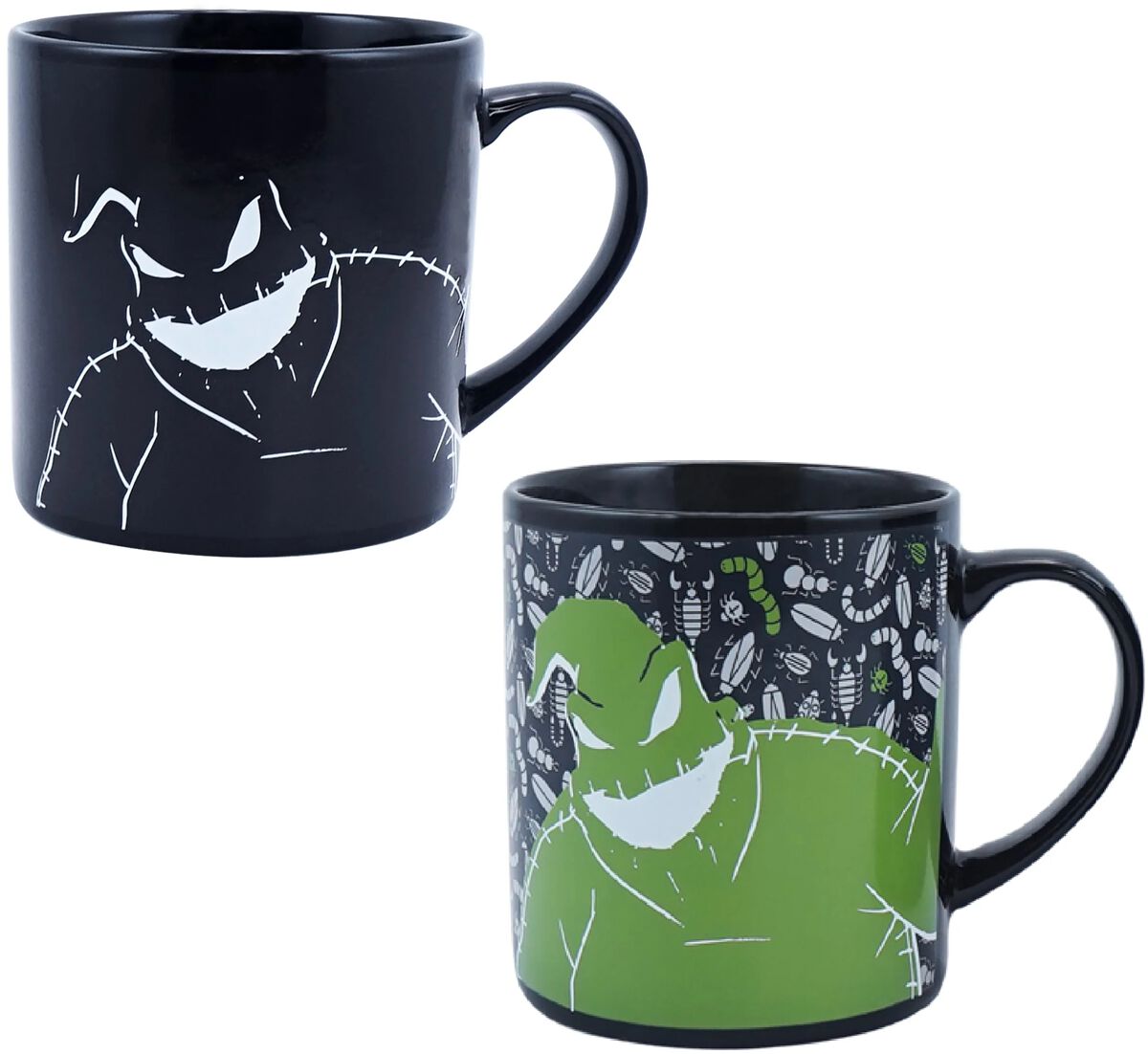 The Nightmare Before Christmas – Disney Tasse – Oogie Boogie – Tasse mit Thermoeffekt – schwarz/weiß/grün – Lizenzierter Fanartikel The Nightmare Before Christmas – Disney Tasse – Oogie Boogie – Tasse mit Thermoeffekt – schwarz/weiß/grün – Lizenzierter Fanartikel