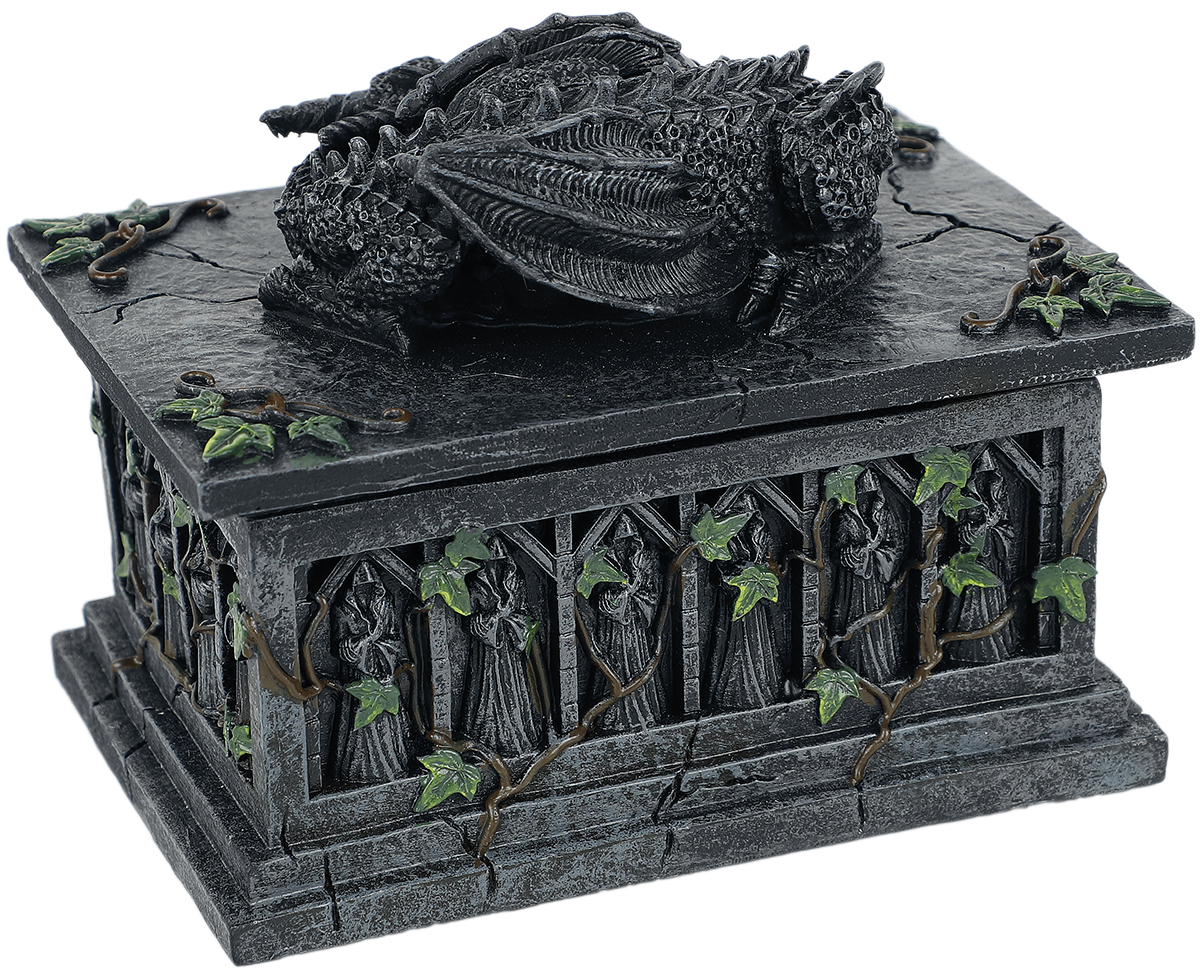 Nemesis Now Dragon Tarot Card Box Aufbewahrungsbox grau