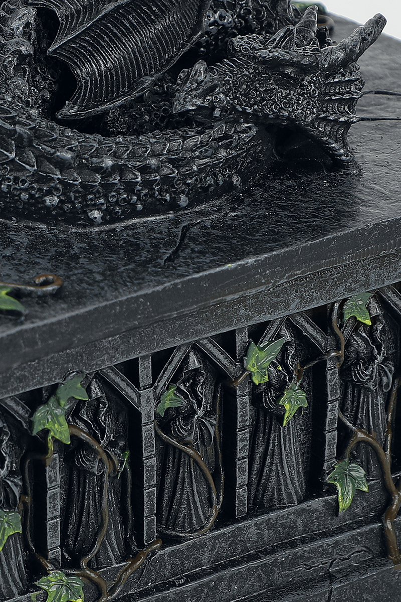 Nemesis Now Dragon Tarot Card Box Aufbewahrungsbox grau