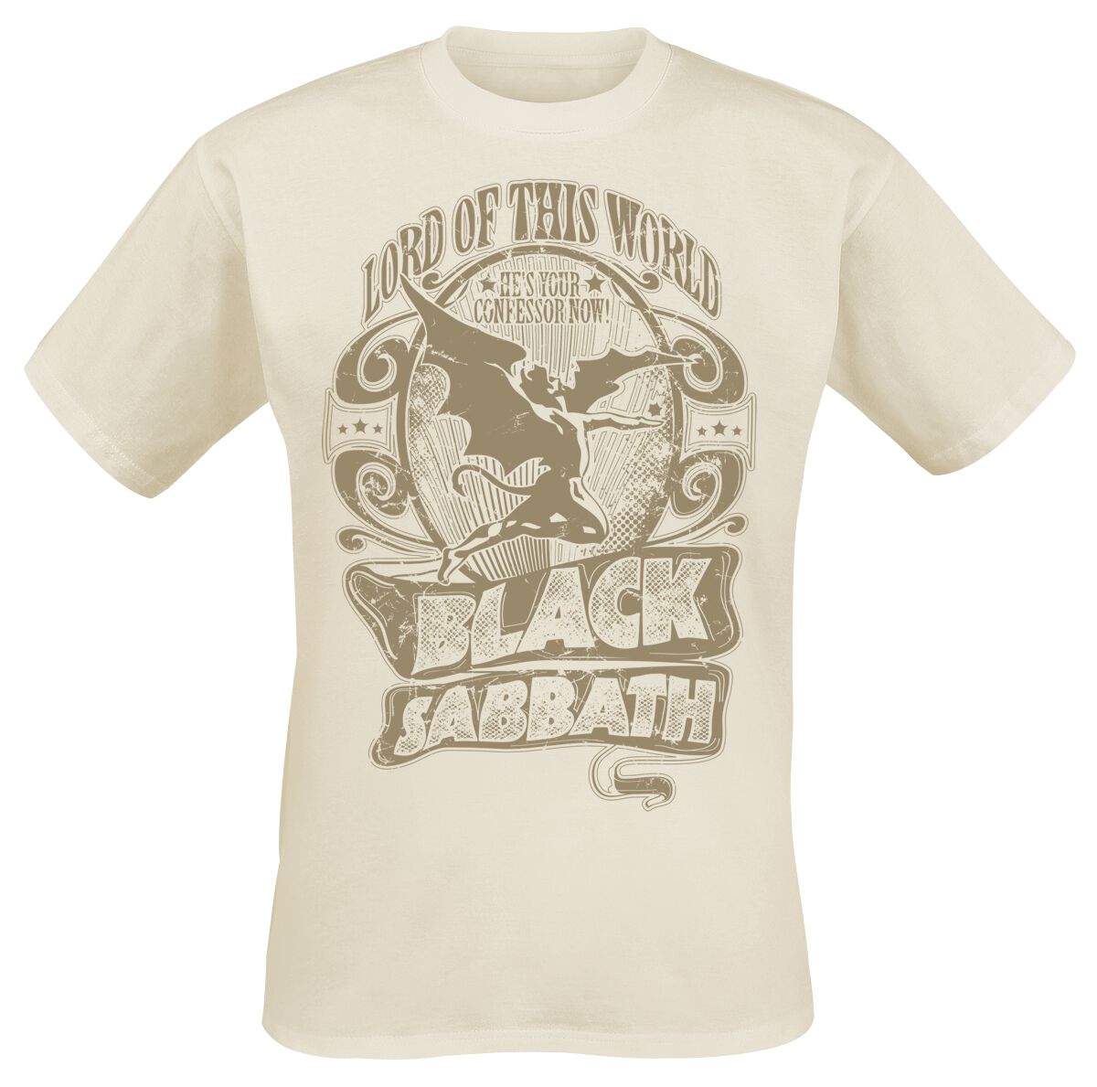 Black Sabbath T-Shirt - Lord Of This World - L bis XXL - für Männer - Größe L - natur  - Lizenziertes Merchandise!