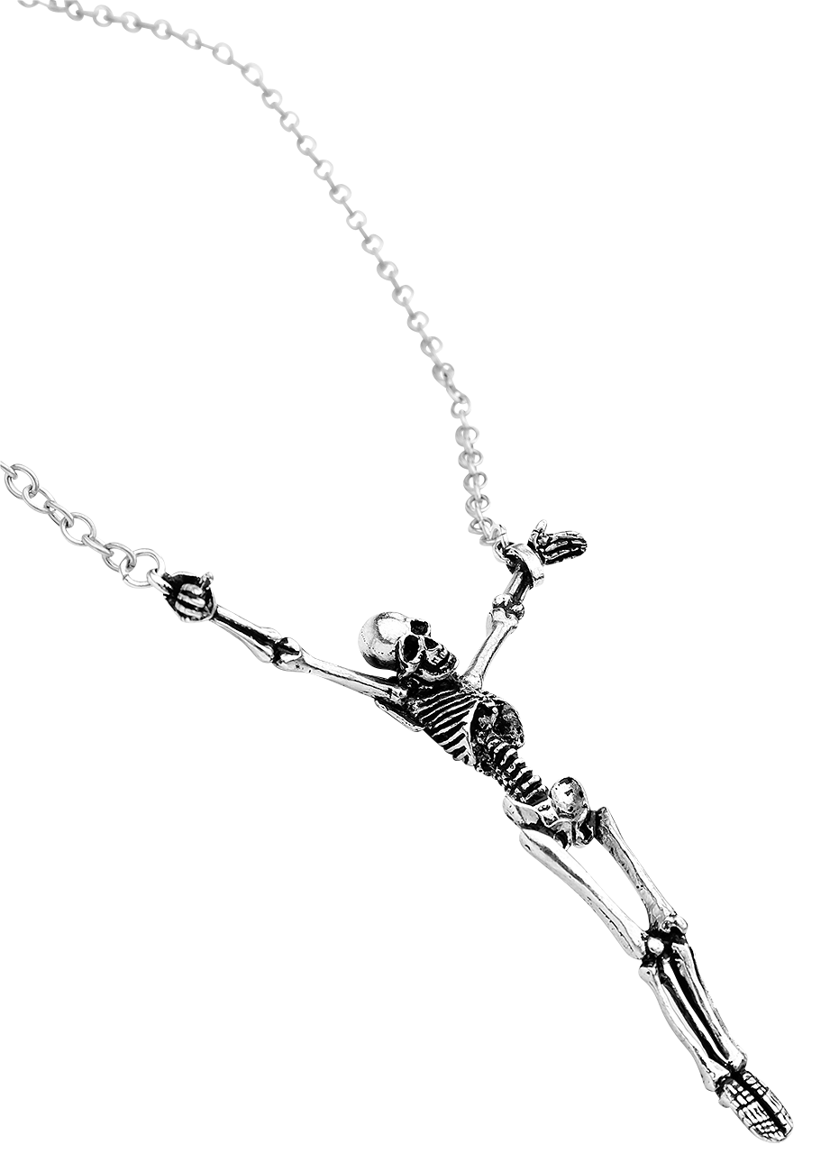 Alchemy Gothic - Gothic Halskette - Alter Orbis Pendant - für Damen - silberfarben