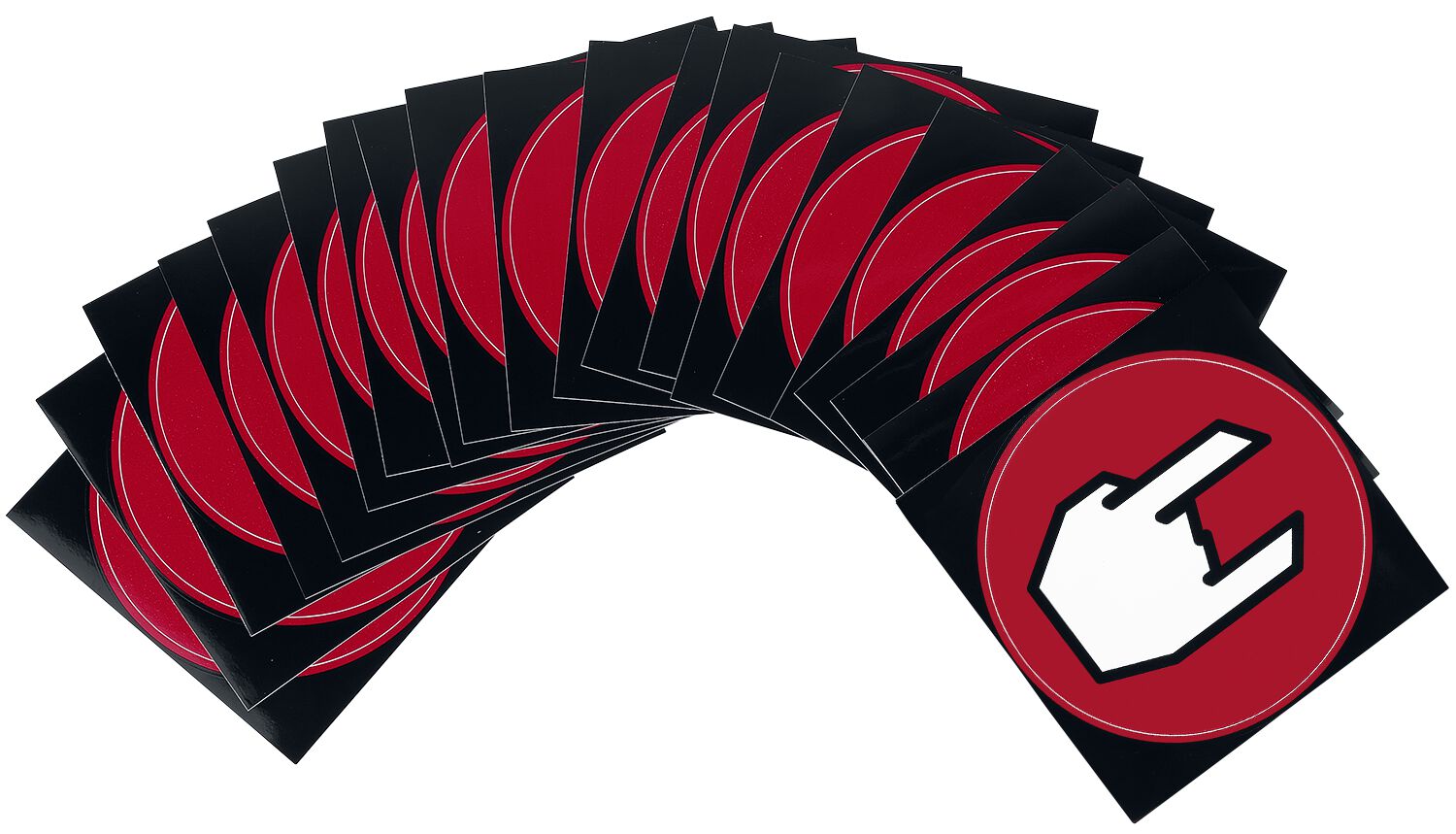 Set d'autocollants de Collection Spéciale EMP - Sticker - Logo - pour Unisexe - rouge/noir/blanc
