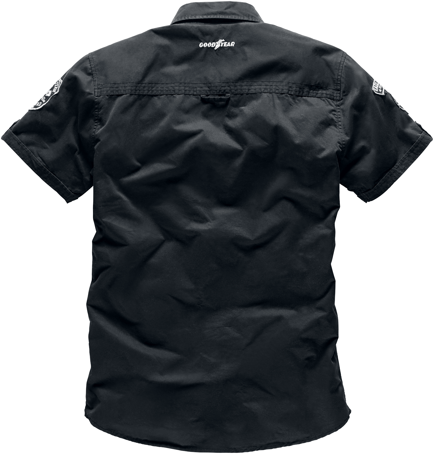 GoodYear - Rockabilly Kurzarmhemd - Shinrock - S bis XXL - für Männer - Größe L - schwarz