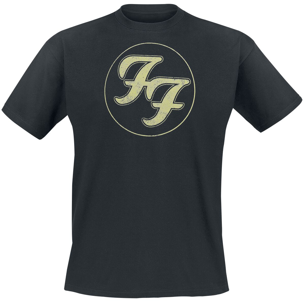 Foo Fighters Logo In Circle T-Shirt schwarz – 25.01% Rabatt