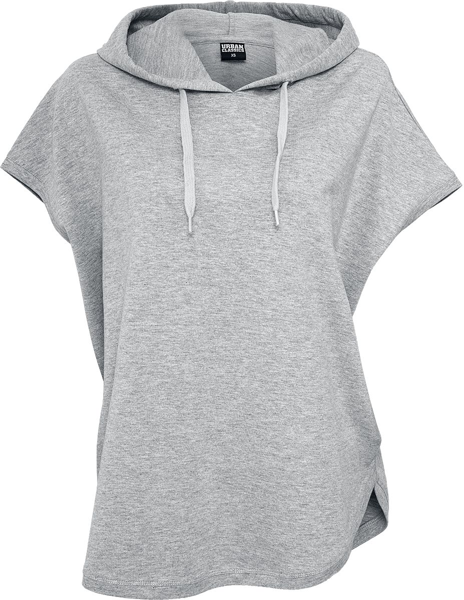Levně Urban Classics Ladies Sleeveless Terry Hoody Dámské tričko s kapucí šedá
