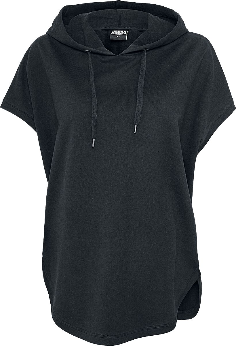 Urban Classics Ladies Sleeveless Terry Hoodie T-Shirt schwarz in M
