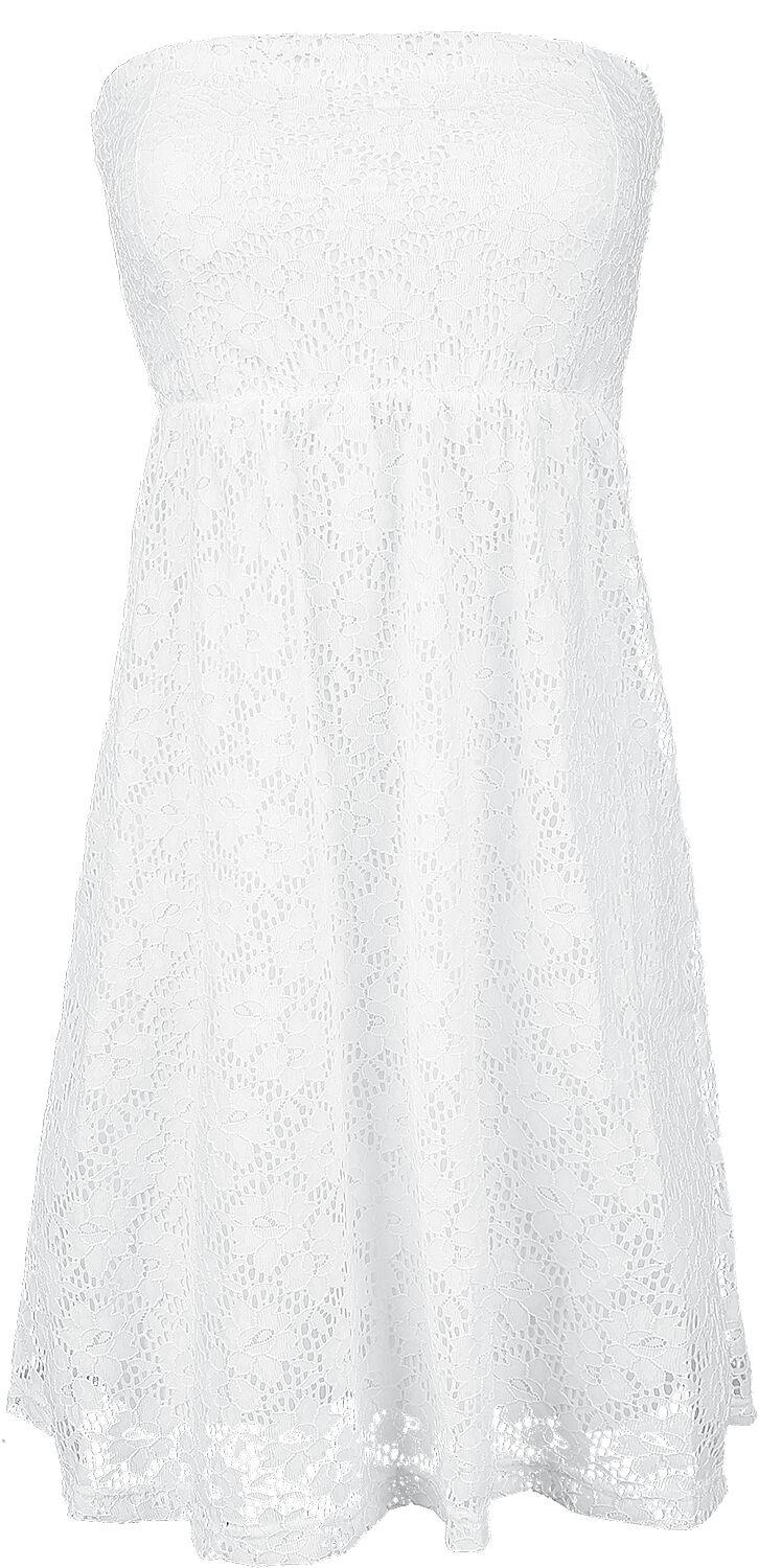 Urban Classics Ladies Laces Dress Kurzes Kleid weiß in XL