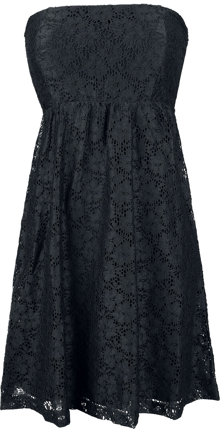 Urban Classics Ladies Laces Dress Kurzes Kleid schwarz in XL