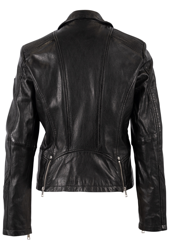 Thumbnail - Mauritius Happy Silver Lederjacke schwarz in XS