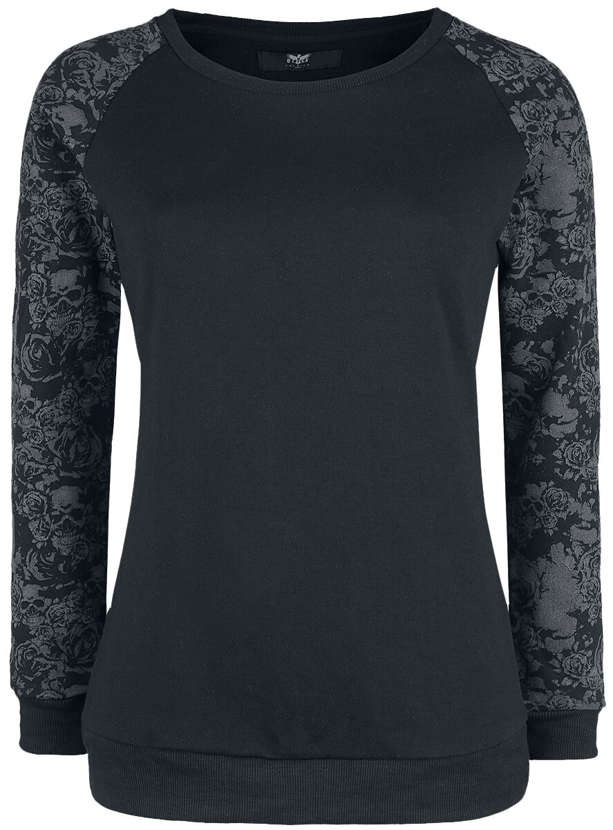 Black Premium by EMP Skull & Roses Sweatshirt schwarz in XL