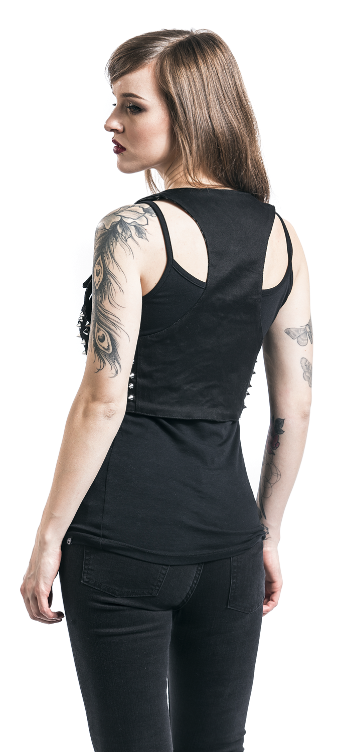 Heartless Devina Weste schwarz