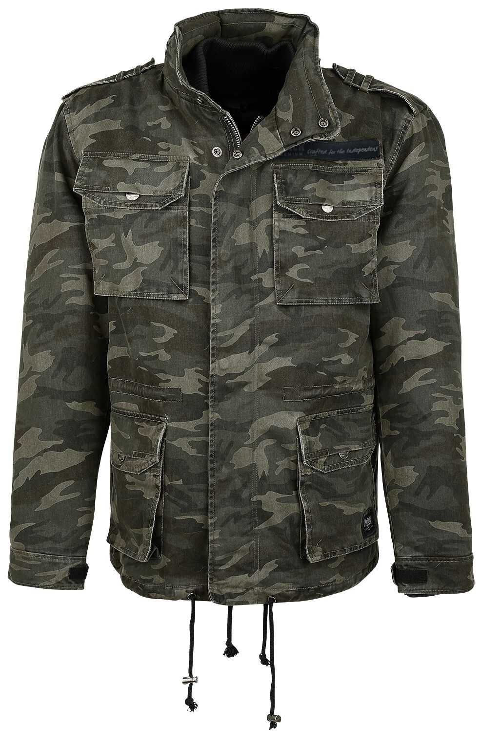 Black Premium by EMP - Camouflage/Flecktarn Winterjacke - Army Field Jacket - S bis 7XL - für Männer - Größe L - camouflage