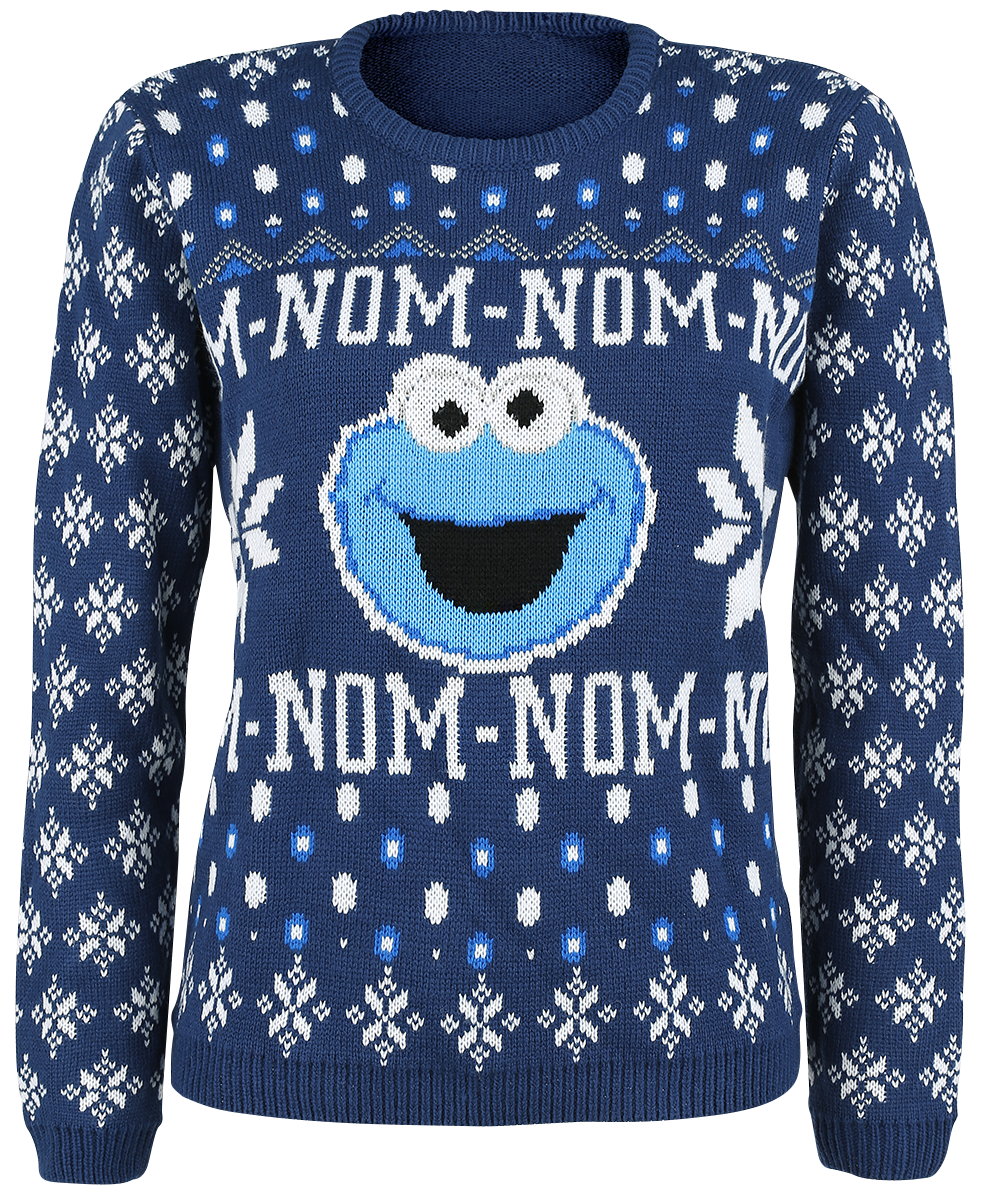 Sesame Street - Cookie Monster - Nomnomnom - Knit sweater - multicolour image
