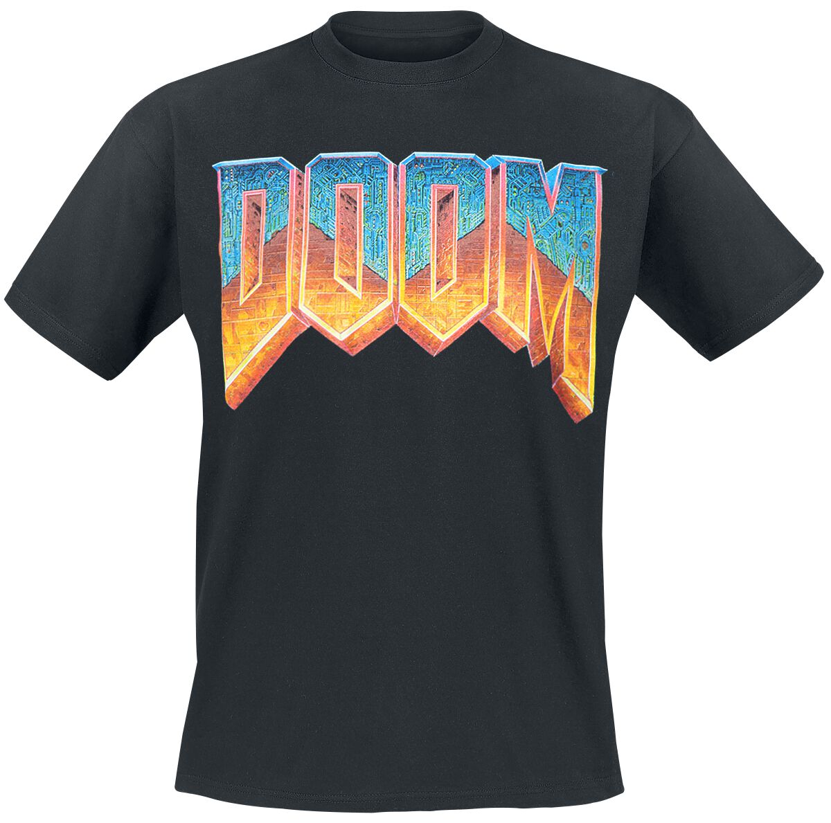 Levně Doom Logo Tričko černá