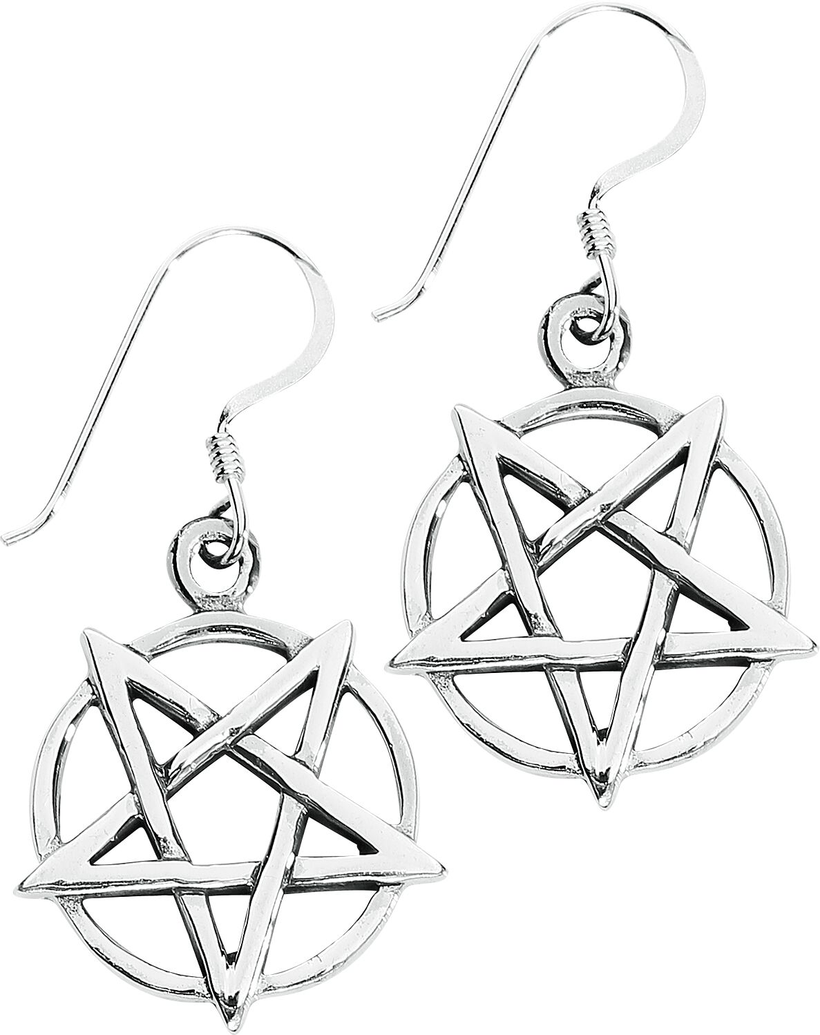 etNox magic and mystic - Gothic Ohrring - Silver Pentagram