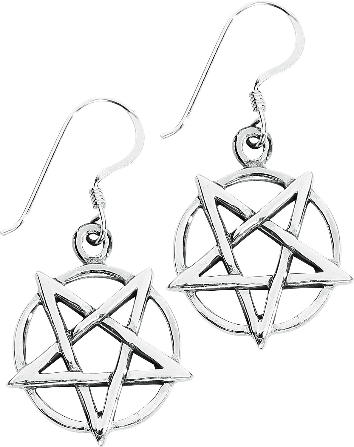 etNox magic and mystic – Gothic Ohrring – Silver Pentagram